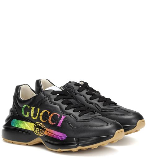 gucci shoes black leather